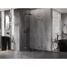 Mexen Lunar kabina prysznicowa półokrągła uchylna 90 x 90 cm, transparent, gun metal - 833-090L-090P-95-00