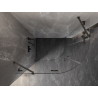 Mexen Lunar kabina prysznicowa półokrągła uchylna lewa 100 x 70 cm, transparent, gun metal - 833-100L-070P-95-00
