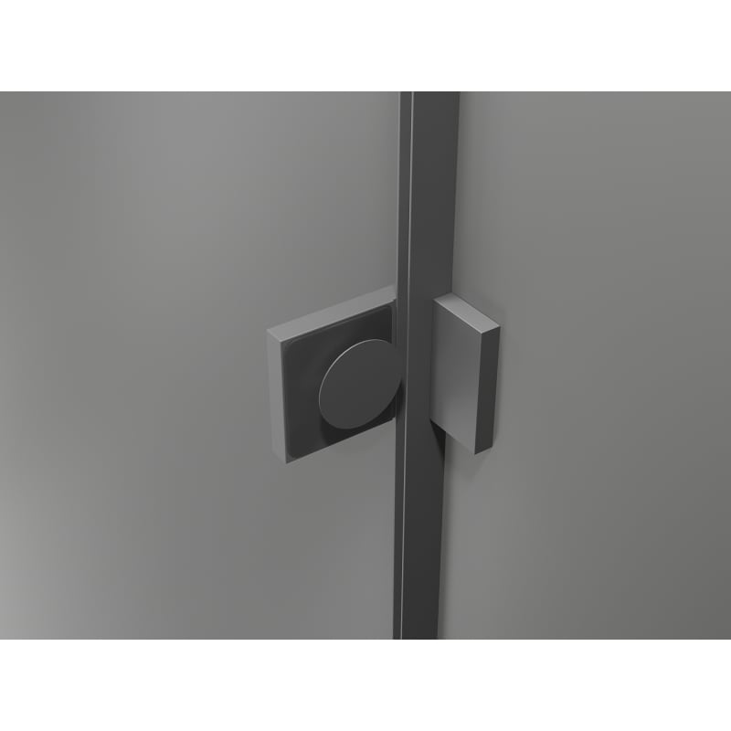 Mexen Lunar kabina prysznicowa półokrągła uchylna 100 x 100 cm, transparent, gun metal - 833-100L-100P-95-00