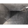 Mexen Lunar kabina prysznicowa półokrągła uchylna lewa 100 x 70 cm, transparent, nikiel szczotkowany - 833-100L-070P-97-00