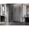 Mexen Lunar L kabina prysznicowa pięciokątna uchylna lewa 90 x 80 cm, transparent, gun metal - 831L-090L-080P-95-00-L