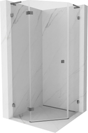 Mexen Lunar L kabina prysznicowa pięciokątna uchylna lewa 90 x 90 cm, transparent, gun metal - 831L-090L-090P-95-00-L