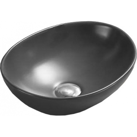 Mexen Elza umywalka nablatowa 40 x 33 cm, szara ciemna mat - 21014071