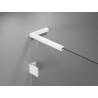 Mexen Lunar L kabina prysznicowa pięciokątna uchylna prawa 100 x 90 cm, transparent, biała - 831L-100P-090L-20-00-P