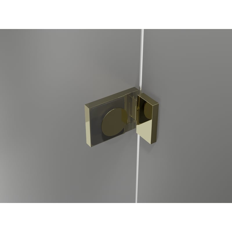 Mexen Lunar L kabina prysznicowa pięciokątna uchylna prawa 100 x 100 cm, transparent, złota - 831L-100P-100L-50-00-P