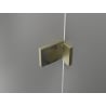 Mexen Lunar L kabina prysznicowa pięciokątna uchylna prawa 100 x 90 cm, transparent, złota szczotkowana - 831L-100P-090L-55-00-P