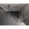 Mexen Lunar L kabina prysznicowa pięciokątna uchylna prawa 100x100 cm transparent gun gray szczotkowany - 831L-100P-100L-66-00-P