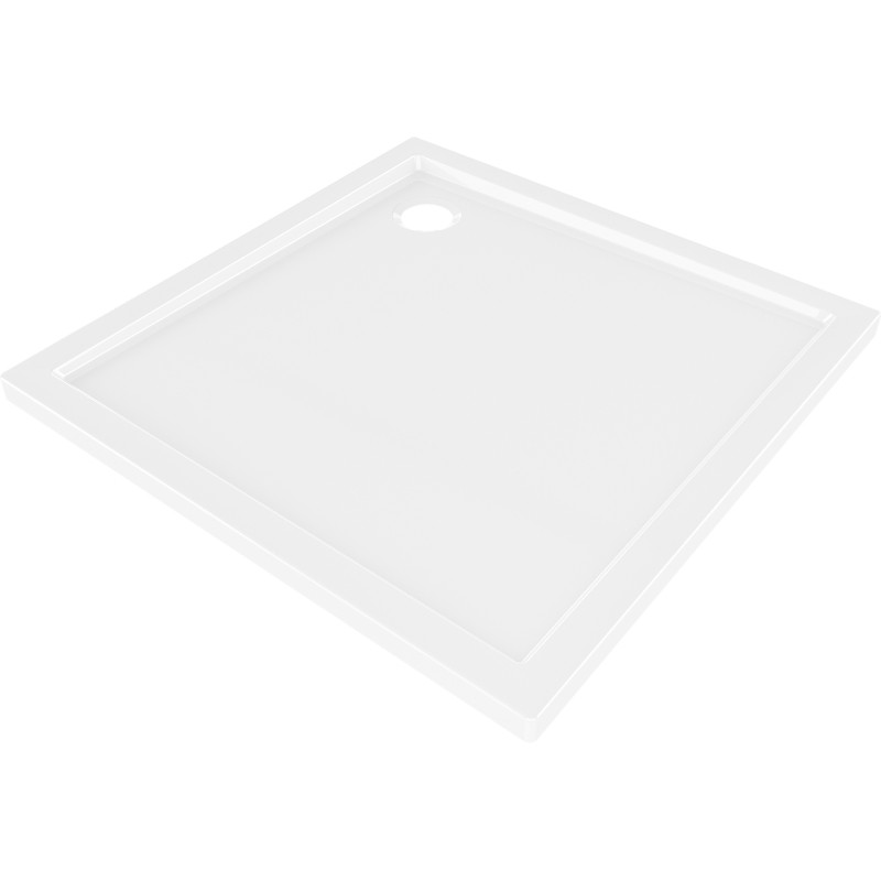 Mexen Flow brodzik kwadratowy slim 95 x 95 cm, biały połysk - 46S109595