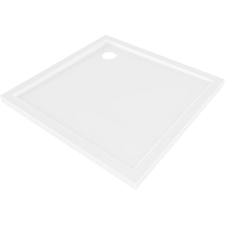 Mexen Flow brodzik kwadratowy slim 100 x 100 cm, biały połysk - 46S101010
