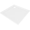 Mexen Flow brodzik kwadratowy slim 100 x 100 cm, biały połysk - 46S101010