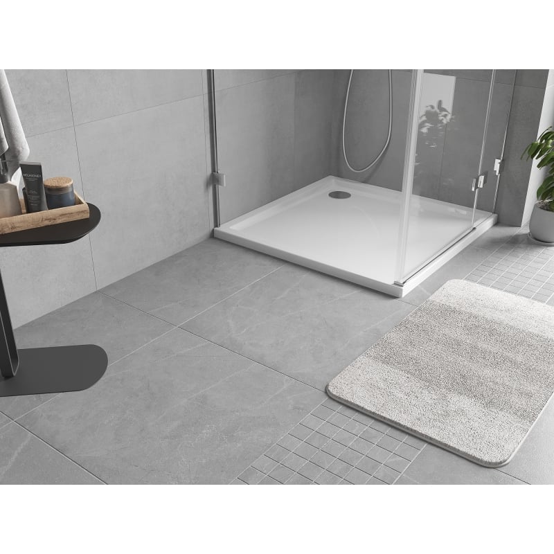 Mexen Flow brodzik kwadratowy slim 100 x 100 cm, biały połysk - 46S101010