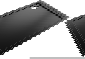 Mexen Flow brodzik kwadratowy slim 75 x 75 cm, czarny mat - 46S707575