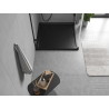 Mexen Flow brodzik kwadratowy slim 95 x 95 cm, czarny mat - 46S709595