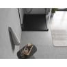 Mexen Flow brodzik kwadratowy slim 100 x 100 cm, czarny mat - 46S701010