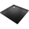 Mexen Flow brodzik kwadratowy slim 120 x 120 cm, czarny mat - 46S701212