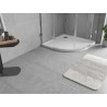 Mexen Flow brodzik półokrągły slim 80 x 80 cm, biały połysk - 46Q108080