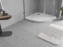 Mexen Flow brodzik półokrągły slim 80 x 80 cm, biały połysk - 46Q108080