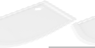 Mexen Flow brodzik półokrągły slim 80 x 80 cm, biały połysk - 46Q108080