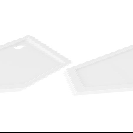 Mexen Flow brodzik pięciokątny slim 80 x 80 cm, biały połysk - 46P108080