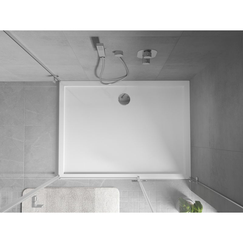 Mexen Flow brodzik prostokątny slim 75 x 95 cm, biały połysk - 46R107595