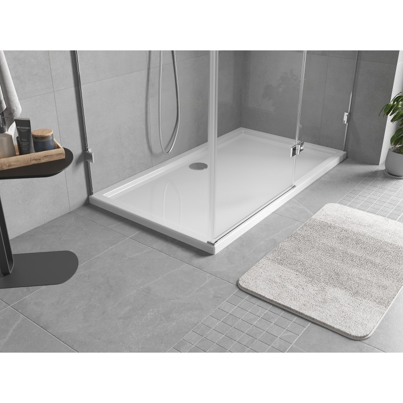 Mexen Flow brodzik prostokątny slim 160 x 75 cm, biały połysk - 46R107516
