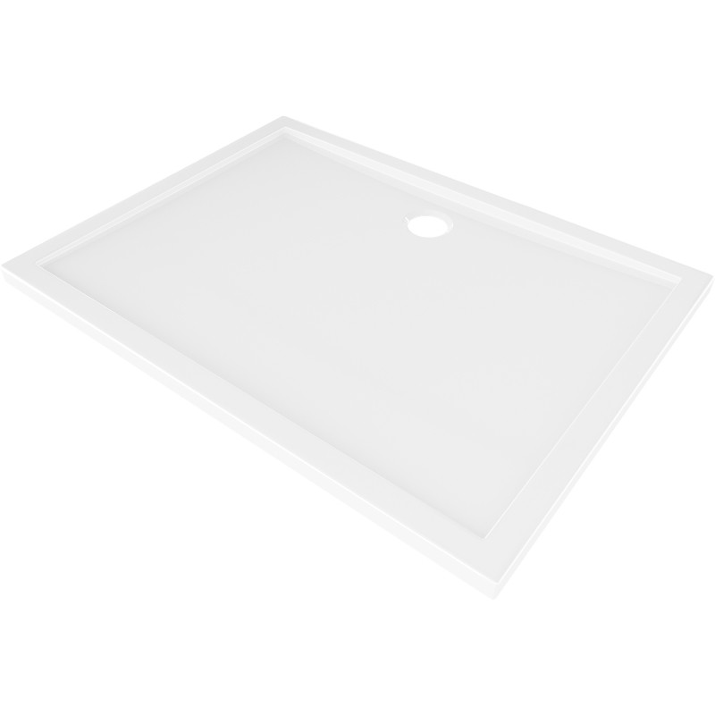 Mexen Flow brodzik prostokątny slim 90 x 100 cm, biały połysk - 46R109010