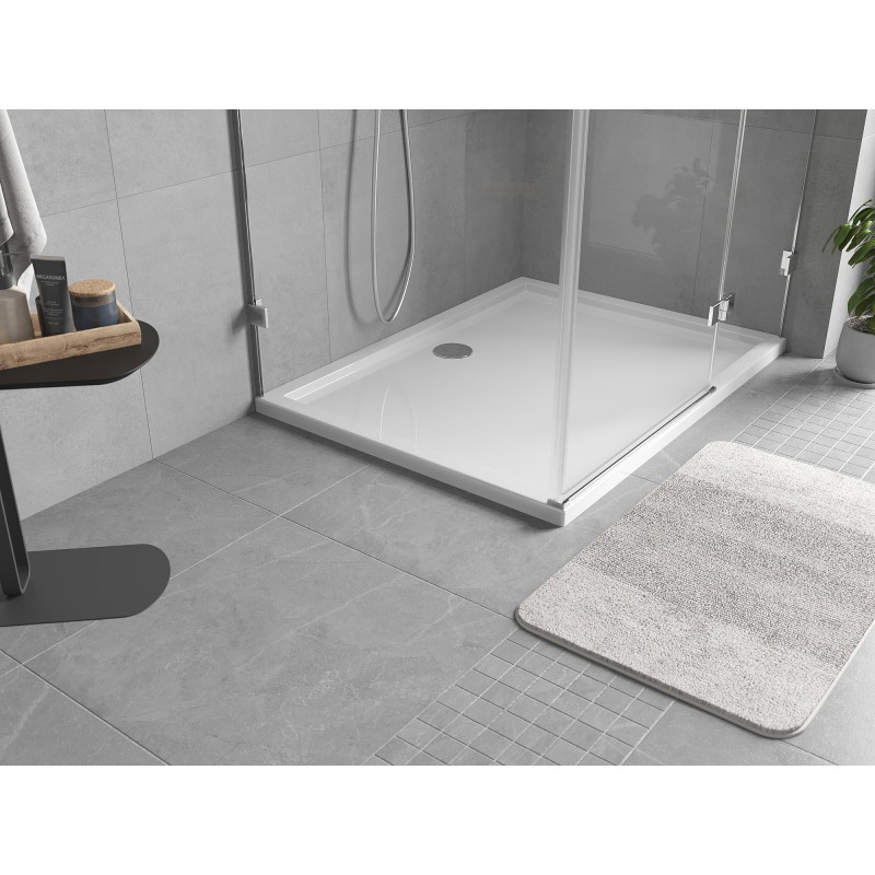 Mexen Flow brodzik prostokątny slim 90 x 100 cm, biały połysk - 46R109010