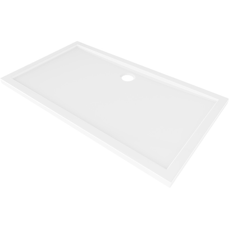 Mexen Flow brodzik prostokątny slim 140 x 90 cm, biały połysk - 46R109014