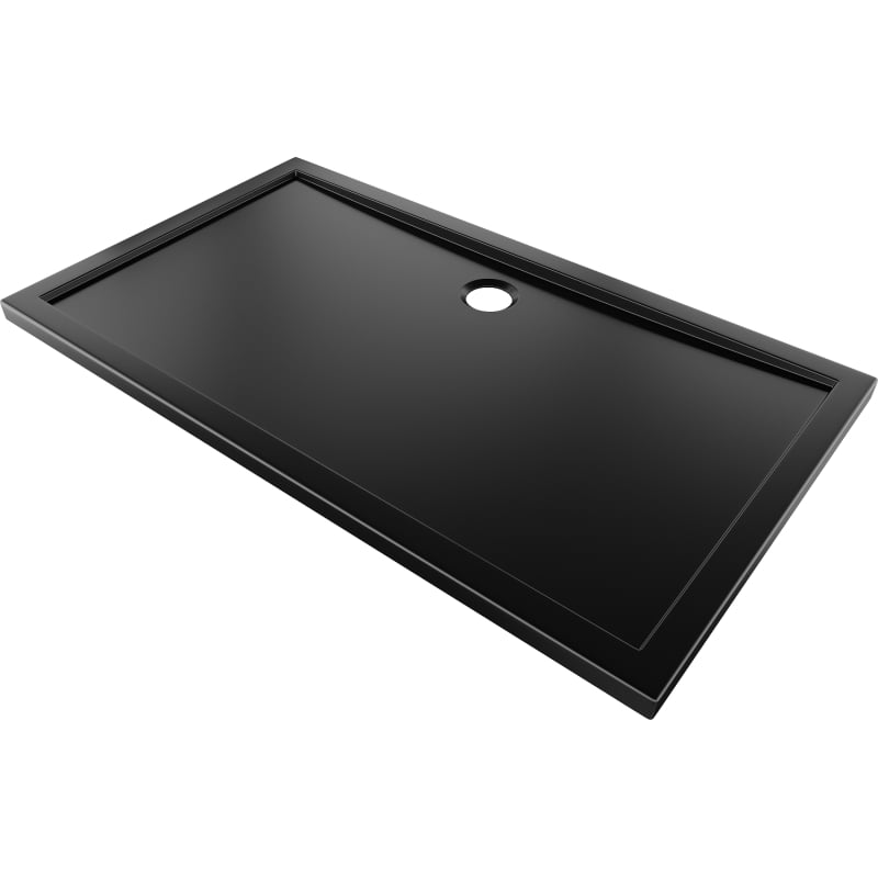 Mexen Flow brodzik prostokątny slim 150 x 100 cm, czarny mat - 46R701015