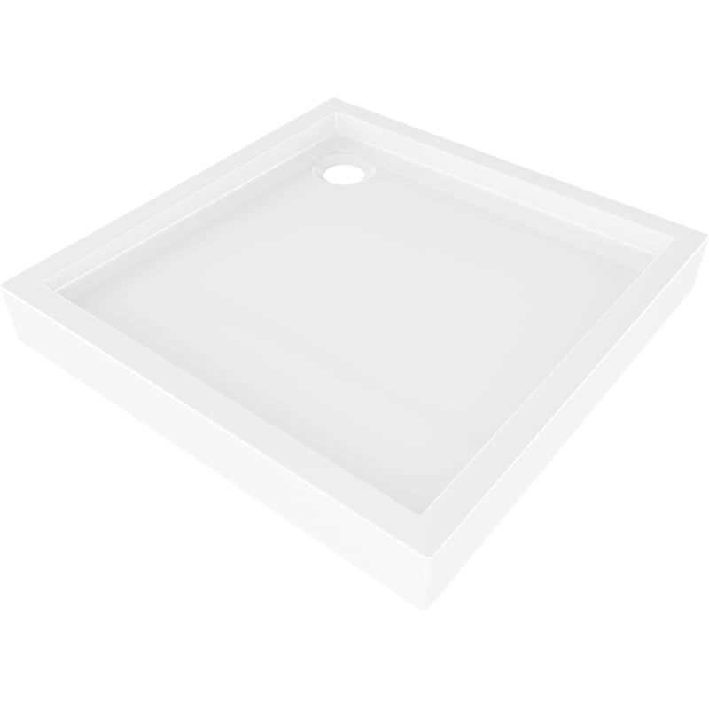 Mexen Flow+ brodzik kwadratowy 70 x 70 cm, biały połysk - 46S107070H
