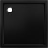 Mexen Flow+ brodzik kwadratowy 70 x 70 cm, czarny mat - 46S707070H