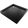 Mexen Flow+ brodzik kwadratowy 100 x 100 cm, czarny mat - 46S701010H