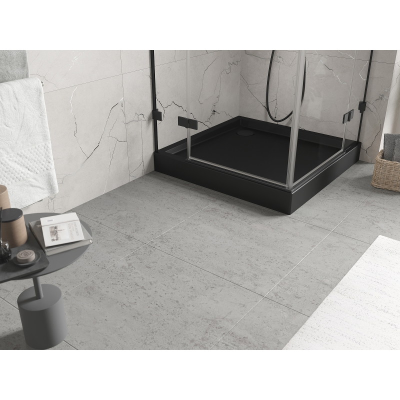 Mexen Flow+ brodzik kwadratowy 100 x 100 cm, czarny mat - 46S701010H