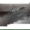 Mexen Lunar kabina prysznicowa pięciokątna uchylna lewa 100 x 100 cm, transparent, gun gray szczotkowany - 831-100L-100P-66-00-L