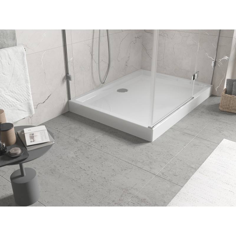Mexen Flow+ brodzik prostokątny 70 x 80 cm, biały połysk - 46R107080H