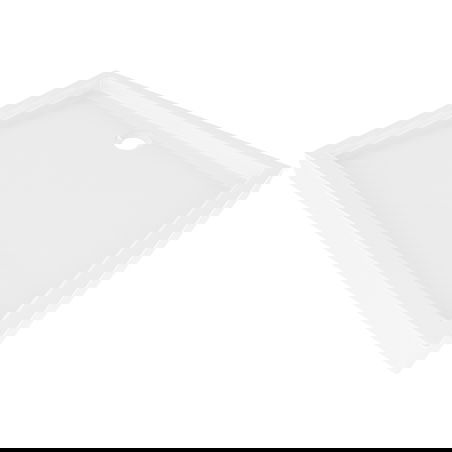 Mexen Flow+ brodzik prostokątny 70 x 90 cm, biały połysk - 46R107090H