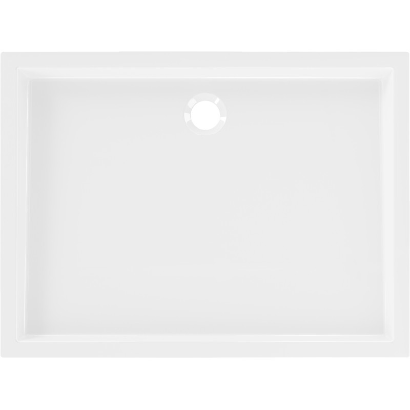 Mexen Flow+ brodzik prostokątny 80 x 120 cm, biały połysk - 46R108012H