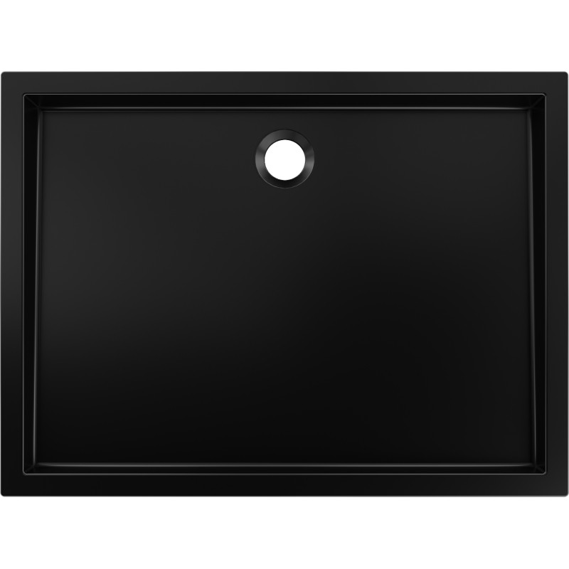 Mexen Flow+ brodzik prostokątny 70 x 80 cm, czarny mat - 46R707080H