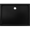 Mexen Flow+ brodzik prostokątny 80 x 70 cm, czarny mat - 46R707080H