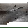 Mexen Lunar L kabina prysznicowa półokrągła uchylna 70 x 70 cm, transparent, czarna - 833L-070L-070P-70-00