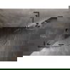 Mexen Lunar L kabina prysznicowa półokrągła uchylna 80 x 80 cm, transparent, gun metal - 833L-080L-080P-95-00
