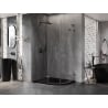 Mexen Lunar L kabina prysznicowa półokrągła uchylna lewa 100 x 90 cm, transparent, gun metal - 833L-100L-090P-95-00
