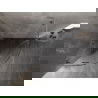 Mexen Lunar L kabina prysznicowa półokrągła uchylna 90 x 90 cm, transparent, nikiel szczotkowany - 833L-090L-090P-97-00