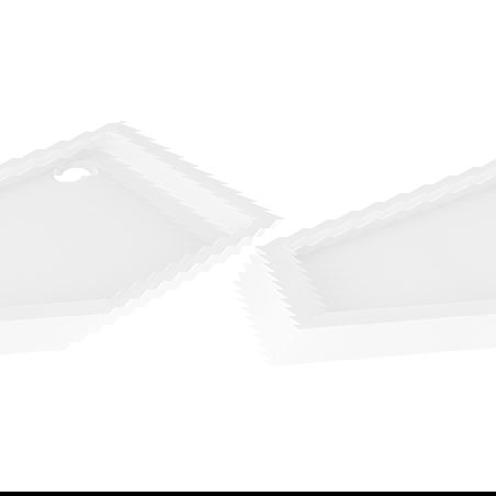 Mexen Flow+ brodzik pięciokątny 90 x 90 cm, biały połysk - 46P109090H