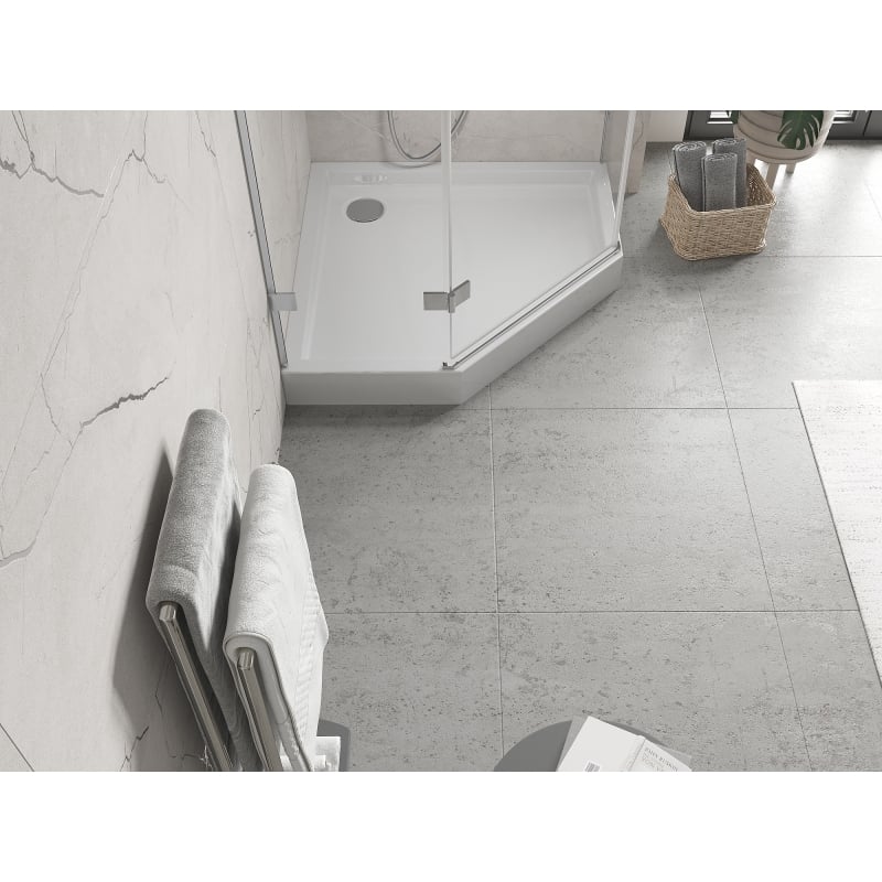 Mexen Flow+ brodzik pięciokątny 90 x 90 cm, biały połysk - 46P109090H