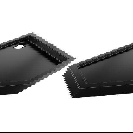 Mexen Flow+ brodzik pięciokątny 90 x 90 cm, czarny mat - 46P709090H