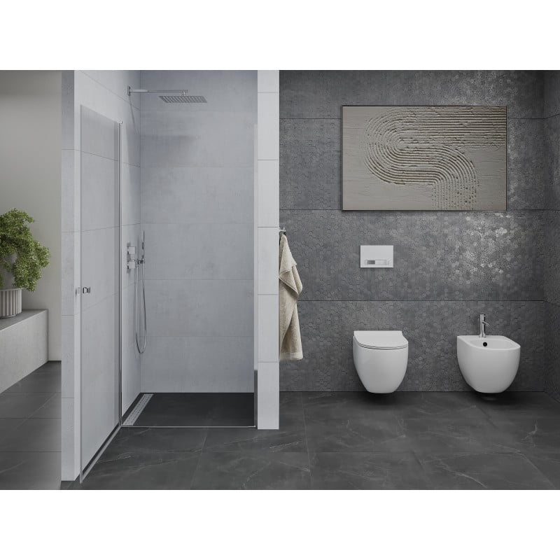 Mexen Pretoria drzwi prysznicowe uchylne 75 cm, transparent, chrom - 852-075-000-01-00