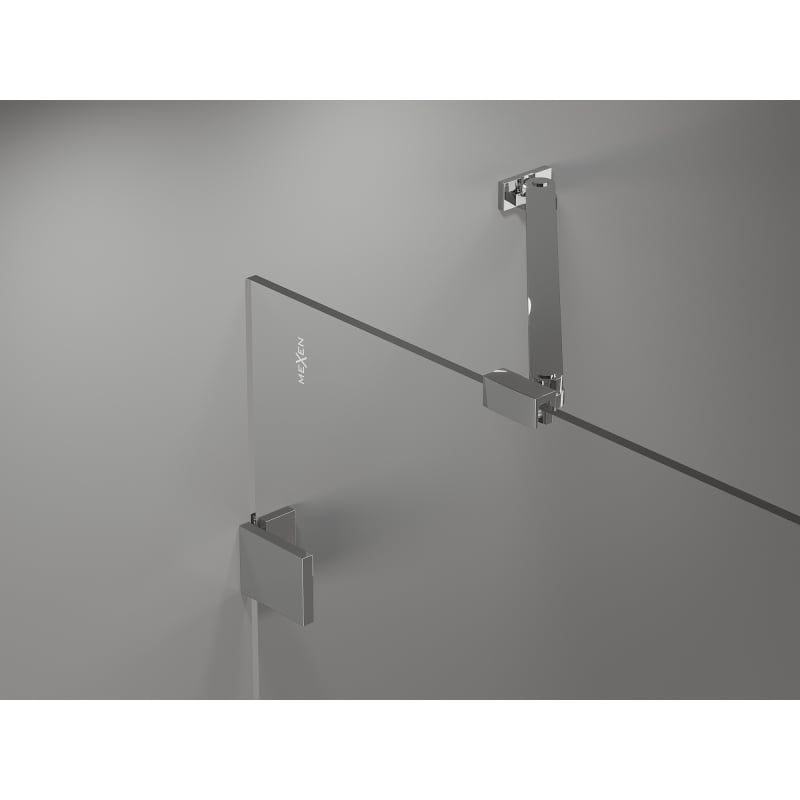Mexen Lunar Duo kabina prysznicowa uchylna 115 x 115 cm, transparent, chrom - 834-115L-115P-01-00