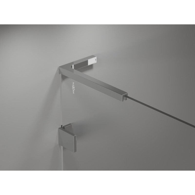 Mexen Lunar L Duo kabina prysznicowa uchylna lewa 110 x 80 cm, transparent, chrom - 834L-110L-080P-01-00