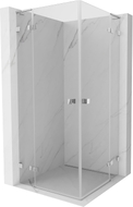 Mexen Lunar L Duo kabina prysznicowa uchylna 110 x 110 cm, transparent, chrom - 834L-110L-110P-01-00